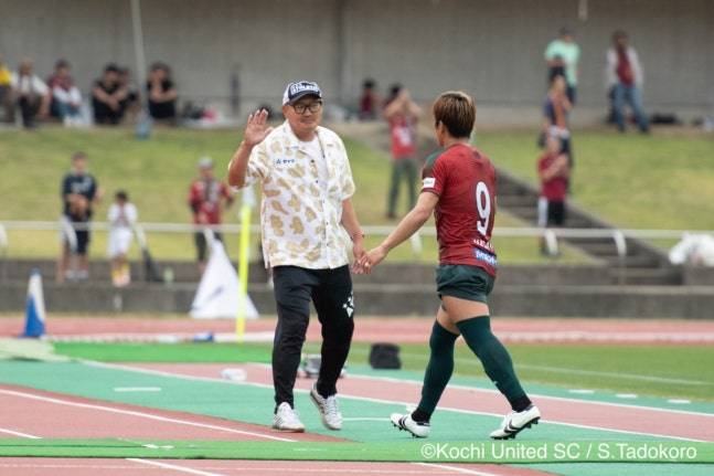 아키타 유타카 고치 유나이티드 SC 감독. /사진=아키타 유타카 SNS 캡처