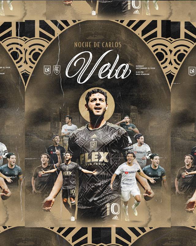 카를로스 벨라를 기념하는 포스터. /사진=LAFC SNS