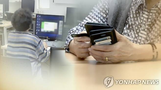 노년층의 스마트폰·인터넷 사용(CG) [연합뉴스TV 제공]