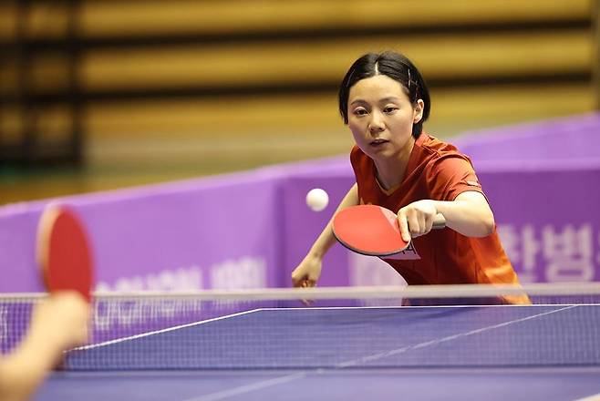 탁구 국가대표 선발전에 나선 최효주 [대한탁구협회 제공. 재판매 및 DB 금지]