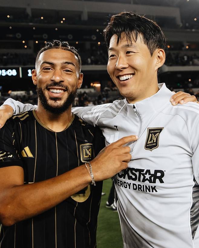 LAFC 손흥민(오른쪽)과 데니스 부앙가