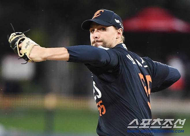 16일 광주 기아 챔피언스필드에서 열린 한화-KIA전. 한화 선발투수로 마운드에 오른 와이스. 광주=정재근 기자 cjg@sportschosun.com/2025.9.16/