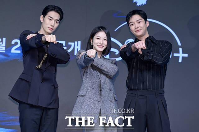 배우 박서함과 신예은, 로운(왼쪽부터)이 디즈니+ 새 오리지널 시리즈 '탁류'로 호흡을 맞춘다. /장윤석 기자