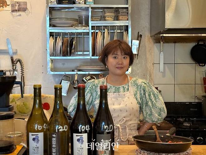 정선화 마가리 레스토랑 대표는 주요 메뉴인 베샤멜 소스, 매시드 포테이토 등을 요리할 때 국산 우유를 사용하고 있다. 사진은 정선화 대표 모습. ⓒ마가리 레스토랑