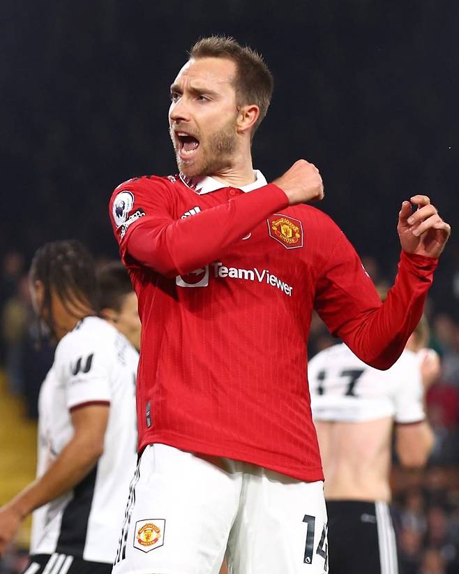 사진은 맨유 시절 에릭센의 모습. 사진=에릭센 SNS