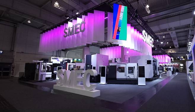 독일 하노버에서 열리는 ‘EMO Hannover 2025' 스맥 부스의 모습. 스맥 제공