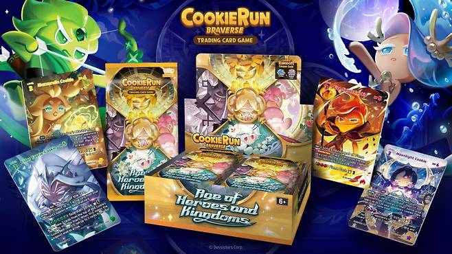 데브시스터즈는 북미 진출 두달만에 누적 2500만장의 유통 계약을 체결한 쿠키런 TCG(트레이딩 카드 게임) '쿠키런: 브레이버스 카드 게임'에 투자한다./사진제공=데브시스터즈