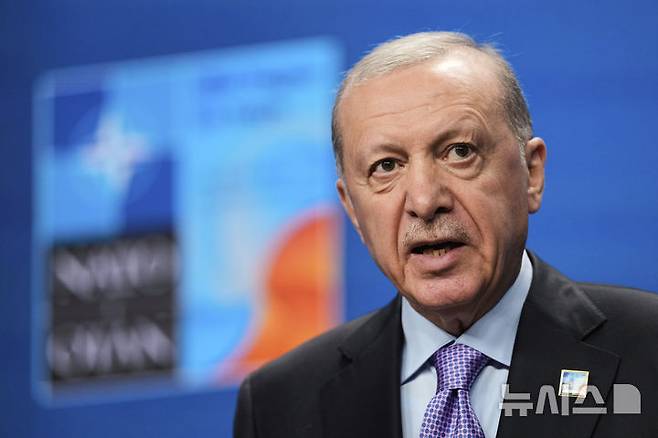 [헤이그=AP/뉴시스] 레제프 타이이프 에르도안 튀르키예 대통령. 2025.09.23.