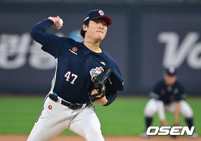 두산 투수 곽빈 / OSEN DB