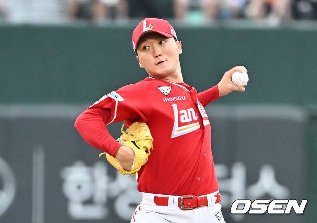 [OSEN=부산, 이석우 기자] SSG 랜더스 김건우 010 2025.08.10 / foto0307@osen.co.kr