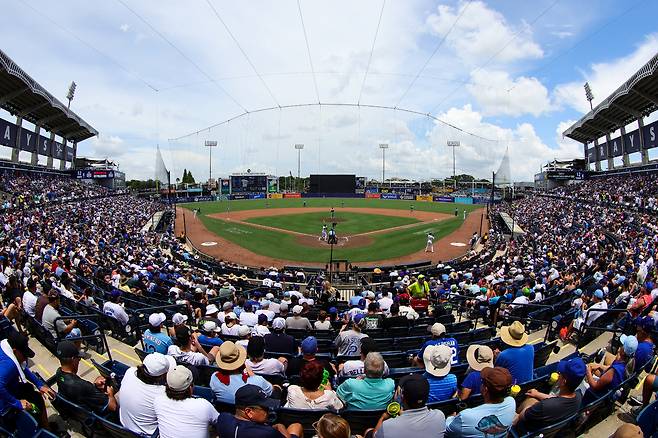 탬파베이의 임시 홈구장 조지 M. 스타인브레너 필드.  게티이미지코리아