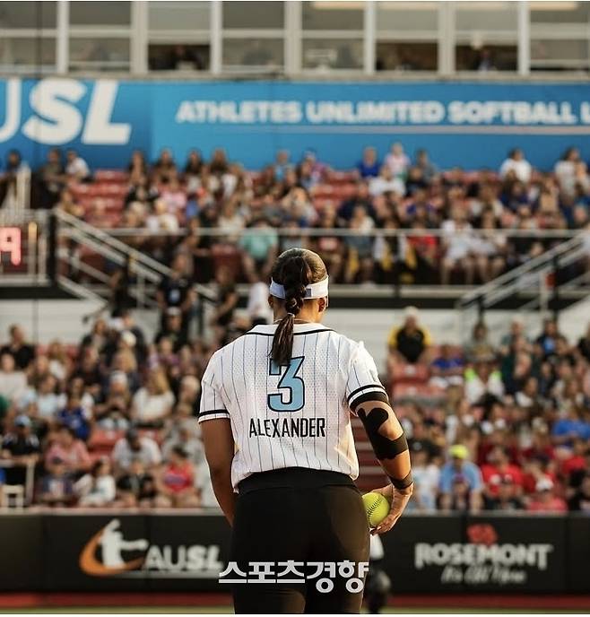 미국 여자 프로 소프트볼 리그 밴디츠 소속 오디치 알렉산더. 오디치 알렉산더 인스타그램 캡처
