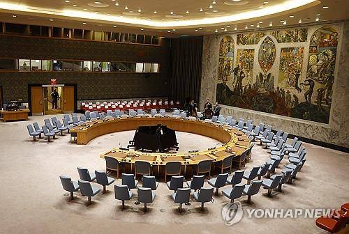 유엔 안보리 회의장 [UPI 연합뉴스 자료사진. 재판매 및 DB 금지]