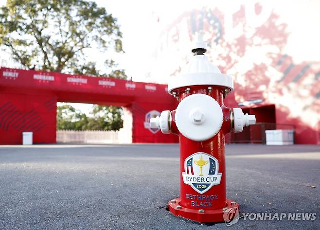 라이더컵 대회장 입구 모습.  [UPI=연합뉴스]