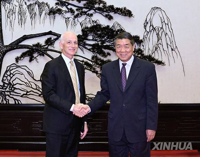 美하원 대표단 허리펑 중국 부총리와 회동 [신화 연합뉴스. 재판매 및 DB 금지]