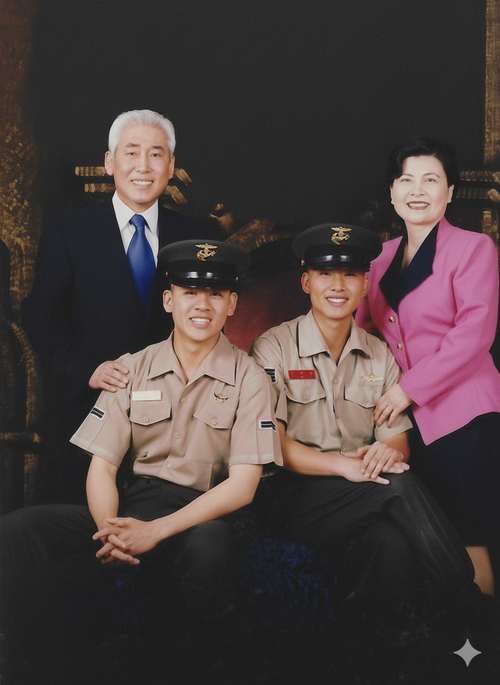 안대성의 해병대 군생활 가족사진. /안대성 제공