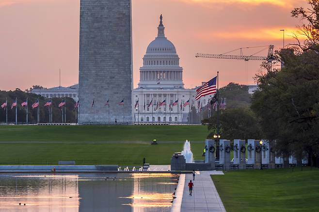 23일 미국 워싱턴 국회의사당의 모습. AP연합뉴스