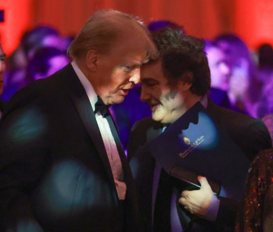 도널드 트럼프 미국 대통령과 하비에르 밀레이 아르헨티나 대통령.(사진=AFP 연합뉴스)