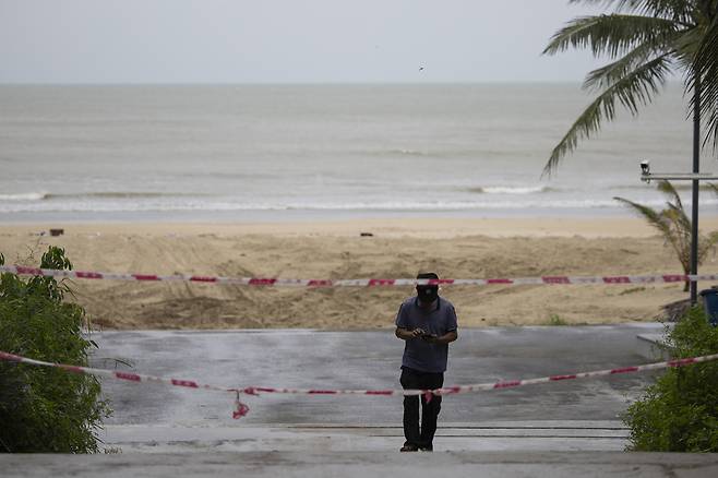 태풍 ‘라가사’의 영향권을 앞둔 중국 광동성. [EPA]