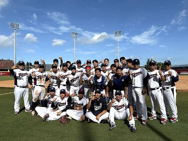 제31회 아시아야구선수권대회에 출전한 한국 야구대표팀. (사진=대한야구소프트볼협회 제공). 2025.09.24.  *재판매 및 DB 금지