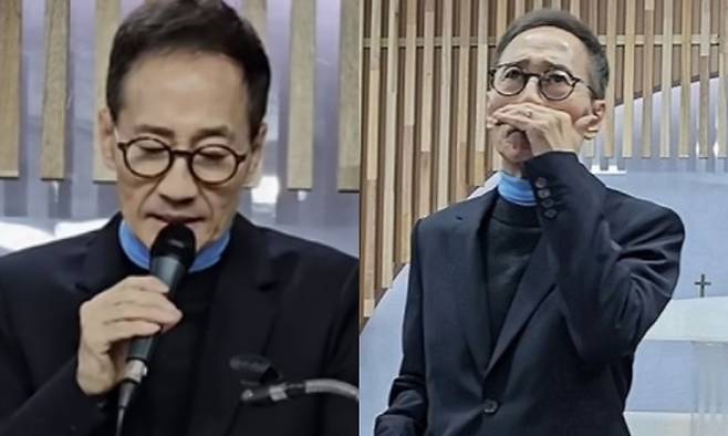 2023년 11월 유튜브 채널 ‘에덴교회 0691TV’를 통해 공개된 유열의 모습.