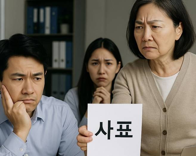 기사 상황을 일러스트로 표현한 AI 이미지