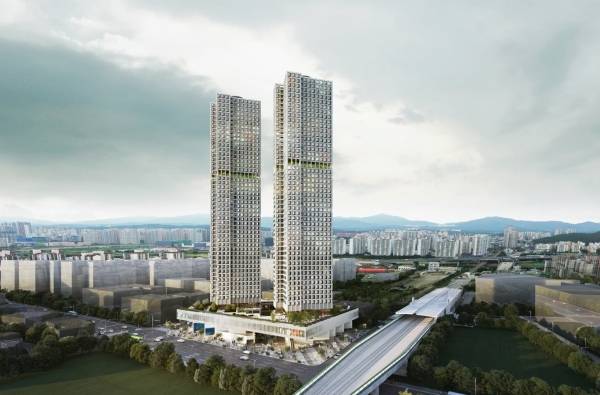 구리시 인창동 673-1번지에 추진 중인 구리 랜드마크타워 조감도. 사진 제공=구리시