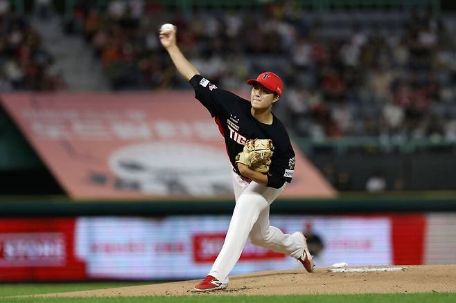 ▲ 김태형은 익스텐션과 릴리스포인트가 모두 큰 보기 드문 장점을 가졌다 ⓒKIA타이거즈