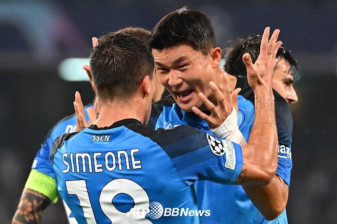 이탈리아 세리에A 나폴리 시절 김민재. /AFPBBNews=뉴스1