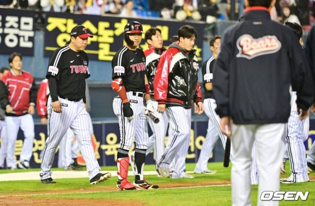 LG 트윈스 선수단.