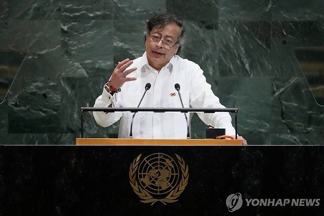 페트로 대통령 [AP=연합뉴스. 재판매 및 DB 금지]