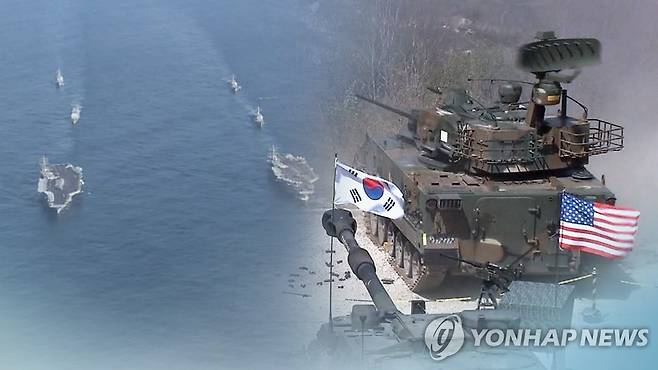 한미연합훈련(CG) [연합뉴스TV 제공]