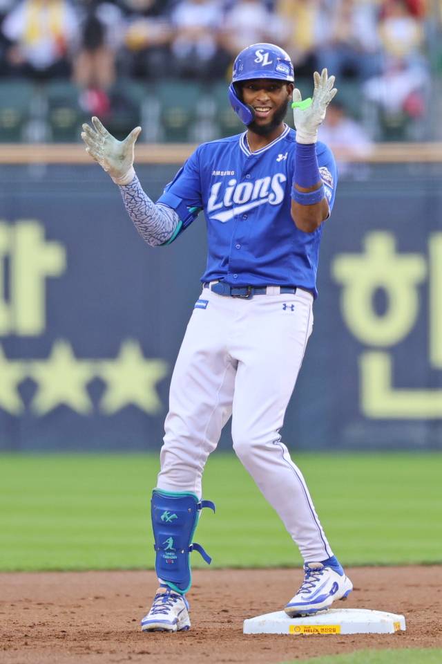 삼성 라이온즈의 르윈 디아즈. 삼성 제공