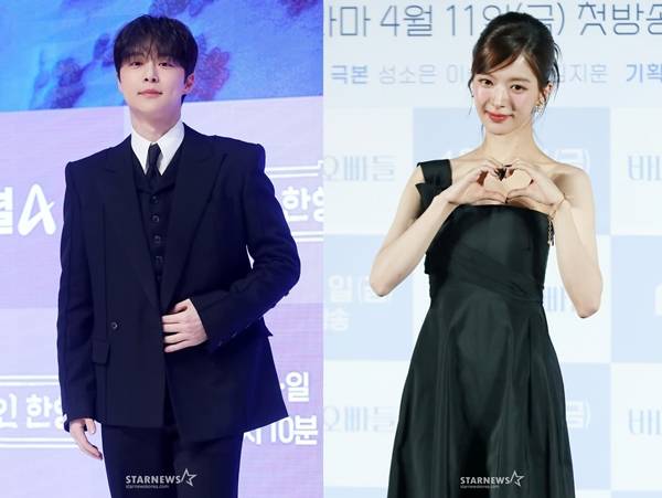 tvN 새 수목드라마 '우주를 줄게' 주연을 맡은 배인혁(사진 왼쪽), 노정의./사진=스타뉴스 DB