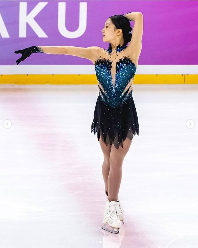 한국 여자 싱글 유망주 주혜원(ISU SNS 캡처)