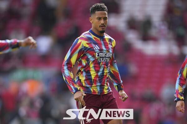 아스널 센터백 윌리엄 살리바. /사진=뉴시스(AP)