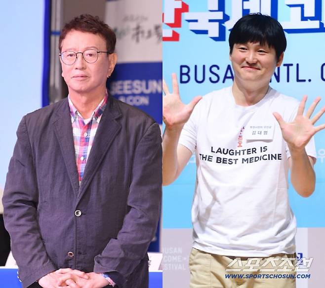 전유성(왼쪽), 김대범. 스포츠조선DB