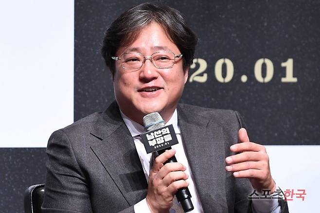 영화 '남산의 부장들' 제작보고회에 참석한 곽도원. 사진=이혜영 기자 lhy@hankooki.com