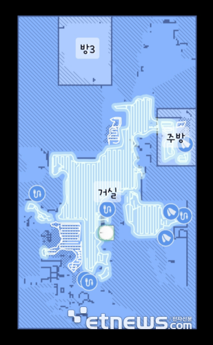샤오미 5 프로를 일주일 가량 사용한 앱 화면. 맵핑이 제대로 되지 않아 전체 방 위치가 제대로 인식돼있지 않아 청소하지 못한 구역들이 있다. (사진=배옥진)