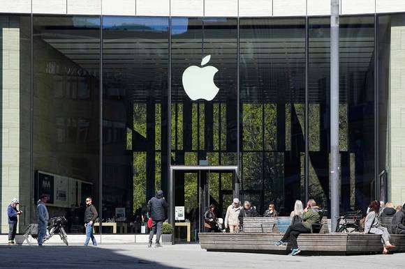독일 뒤셀도르프의 애플 스토어 매장 [사진=AP/연합뉴스]