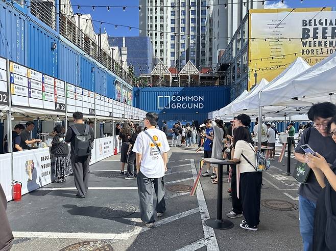 서울 건대에서 열린 2025 벨지안 비어 위크엔드 현장. /사진= 강예신 기자