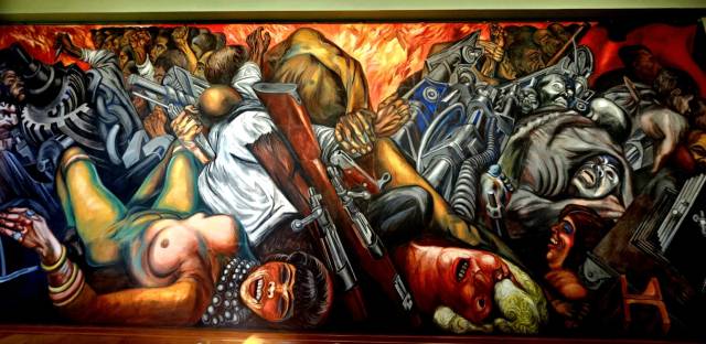 ▲ 예술궁 미술관에 전시되어 있는 오로스코의 작품 '카타르시스' ⓒ손호철