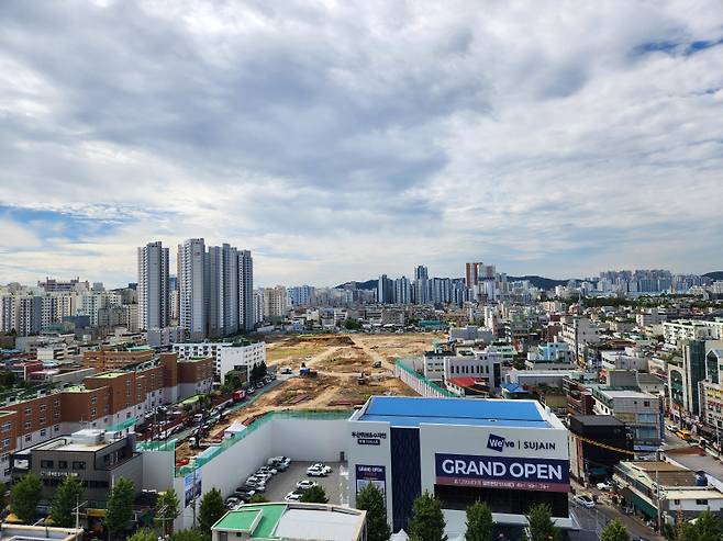 <두산위브&수자인 부평 더퍼스트 사업지 부지 모습, 두산건설>