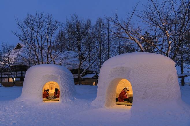 아키타 요코테 가마쿠라 눈축제
