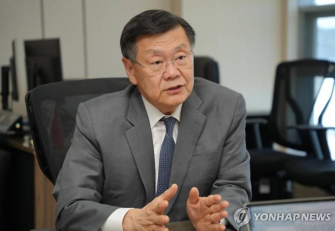 인터뷰하는 존리 우주항공청 임무본부장 [우주항공청 제공. 재판매 및 DB 금지]