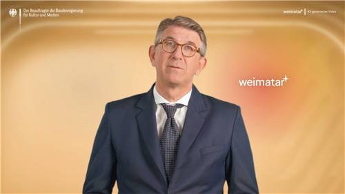 AI로 생성한 독일 문화장관 아바타 [독일 문화미디어부 홈페이지. 재판매 및 DB 금지]