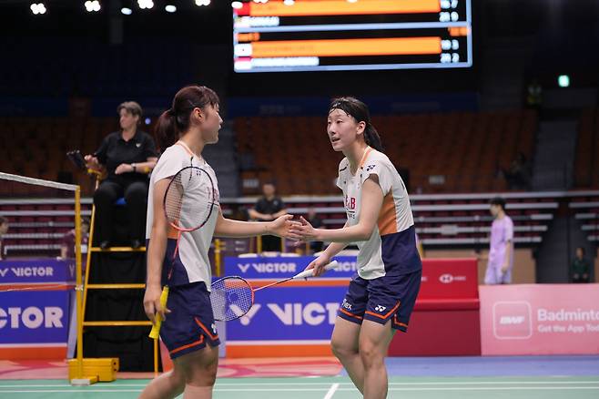이소희(오른쪽)-백하나 조. 사진제공=대한배드민턴협회