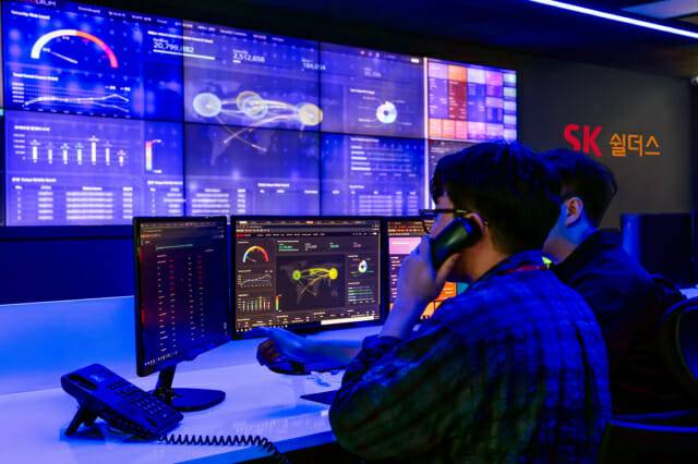 SK쉴더스 사이버보안 관제센터 ‘시큐디움(Secudium)’센터. (사진=SK쉴더스)