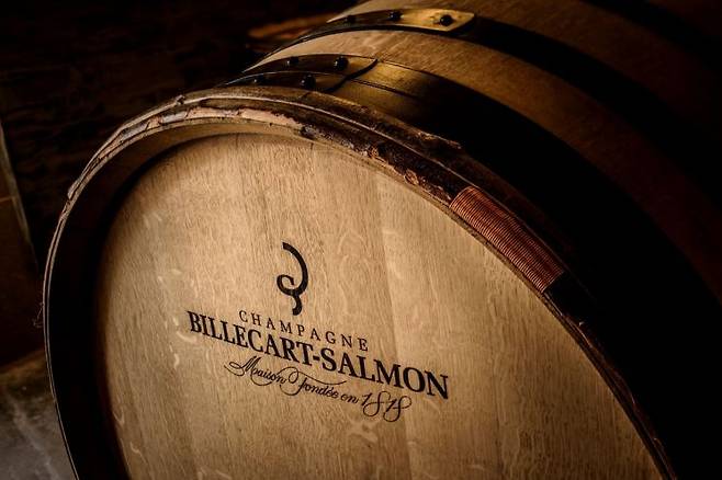 'B(Billecart)'와 'S(Salmon)'가 겹쳐진 형태의 빌까르 살몽의 하우스 로고.[사진출처=빌까르 살몽]