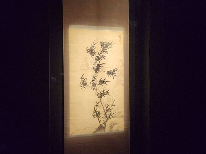 5만원권 지폐 뒷면의 대나무 그림인 이정의 '풍죽도'(風竹圖). 비바람에 의연히 맞서는 대나무의 모습은 한민족의 기개와 불굴의 의지를 상징한다. 서믿음 기자